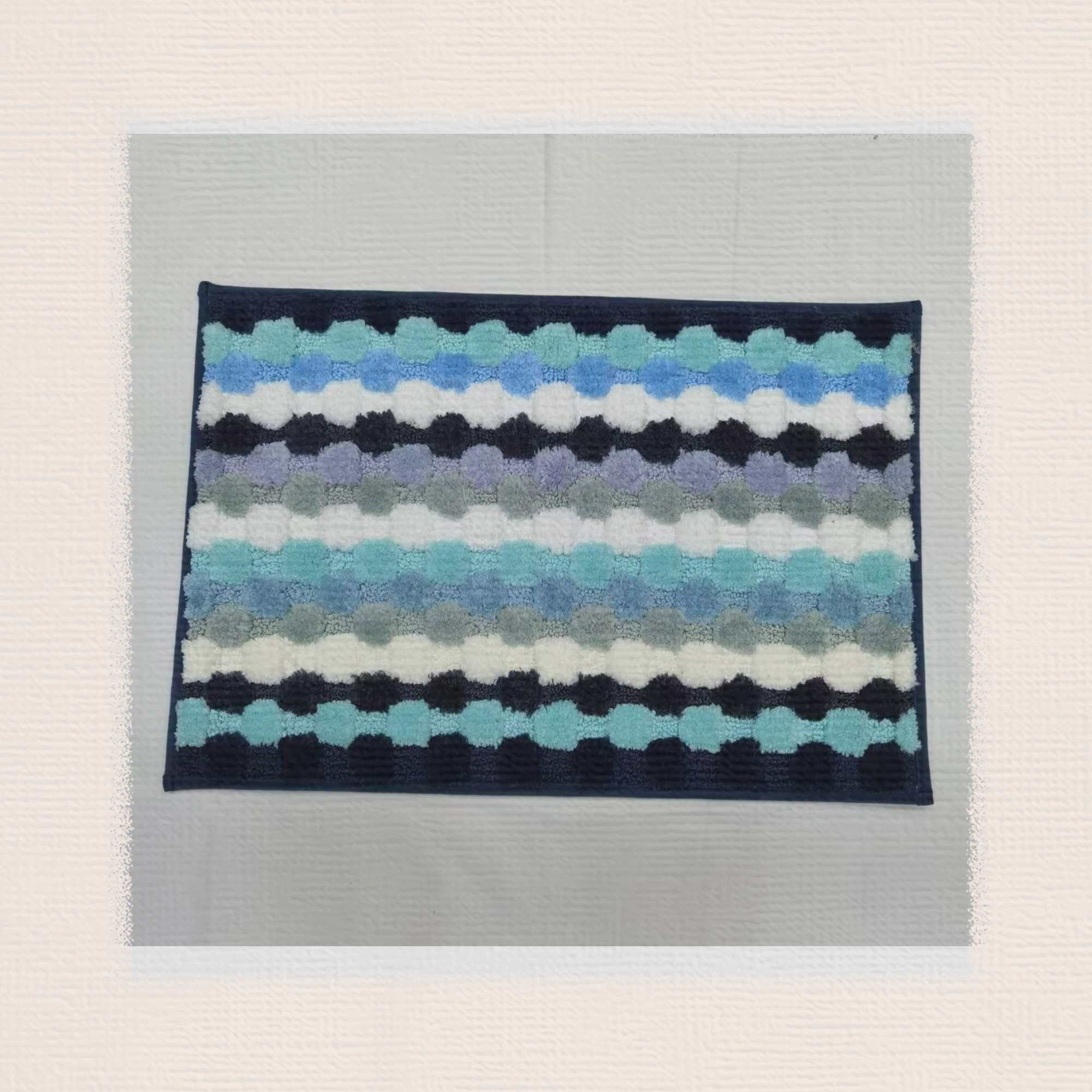 TPA base color three-dimensional checkered carpet, super-fine carpet, anti-slip mat, foot mat, door mat, kitchen mat, bathroom mat, size 40*60cm Specification drawing