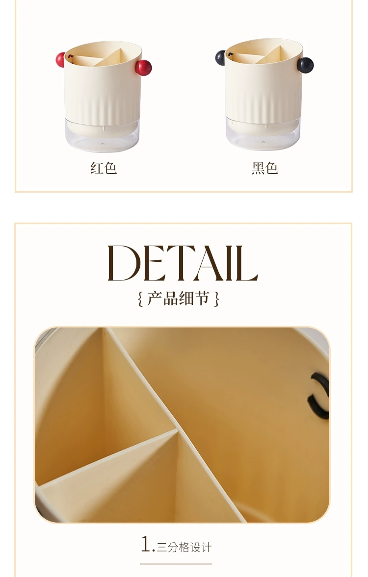 S137-TD-1014多功能圆形置物架筷子筒高颜值可沥水筷笼家用收纳详情图11