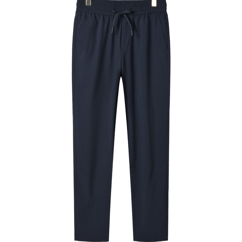 This is a new summer collection of simple and casual pants for men. They are versatile, elastic and thin ice silk sports men's pants Specification image