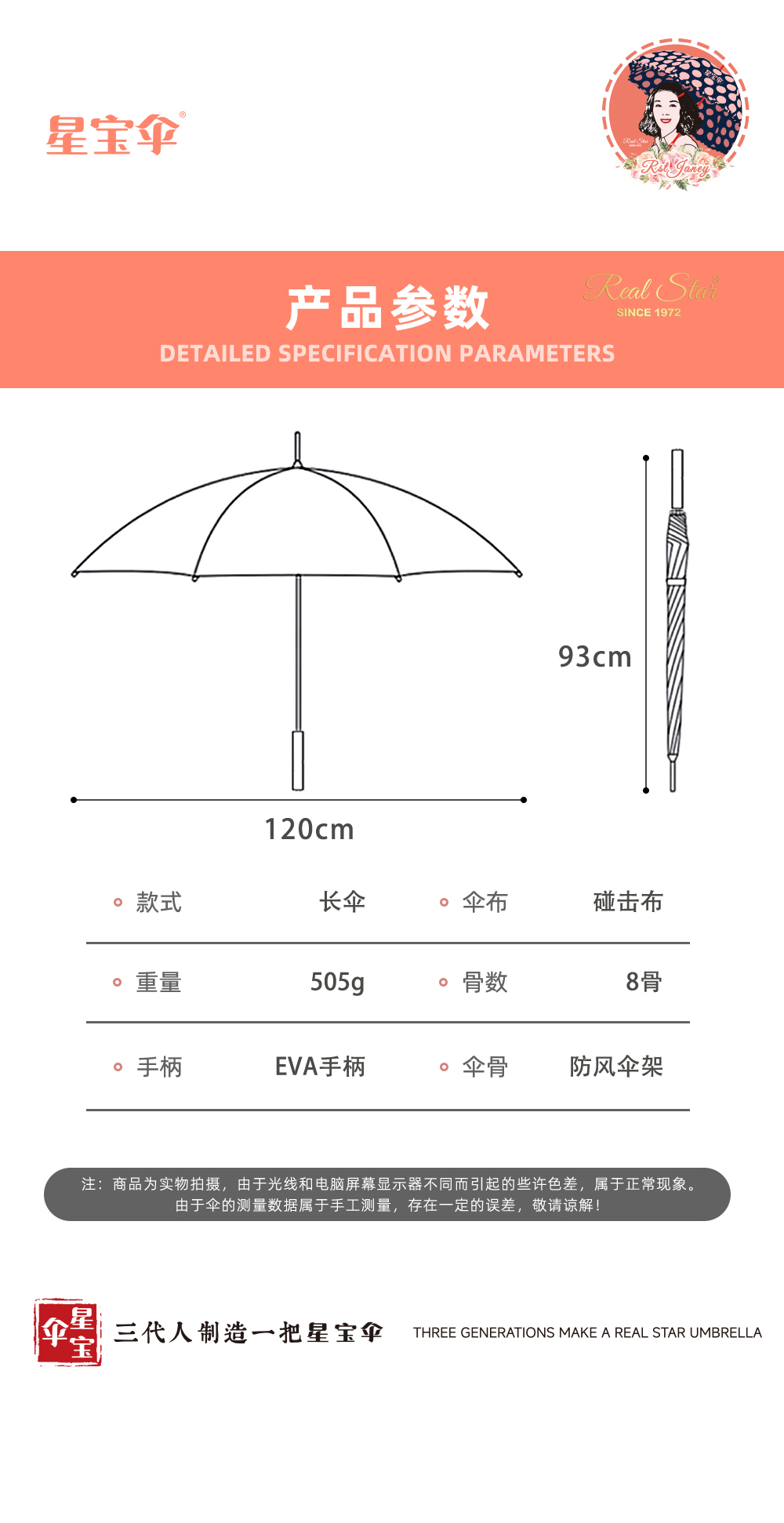 1109B-1高尔夫超大双人雨伞男士家庭雨伞雨伞长柄海绵手柄Eva大伞面长伞详情12