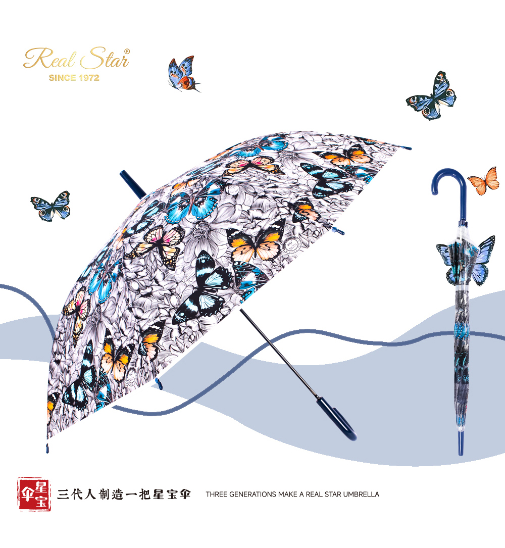 Star Treasure Umbrella RST608 Mexican-style butterfly umbrella, colorful transparent Apollo birdcage umbrella, fashionable and creative umbrella pic 14