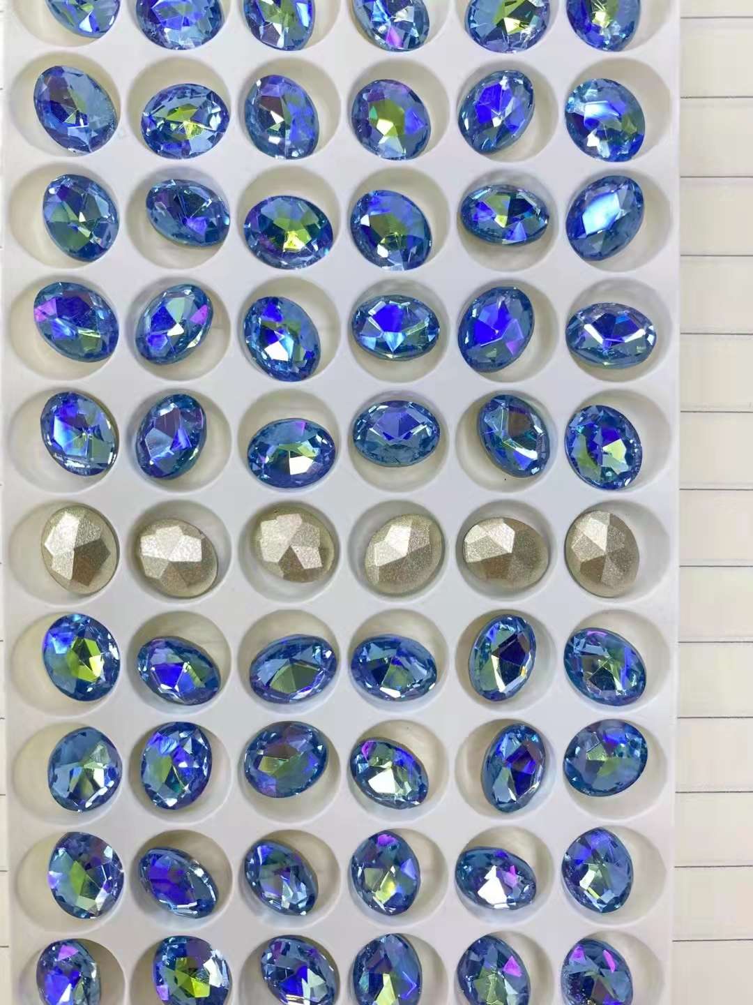 锦利水晶6*8长方八角浅兰加镀010详情图10