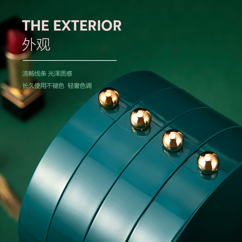 Nordic light luxury jewelry storage box, dust-proof folding jewelry box, display stand, dust-proof necklace storage box Specification image