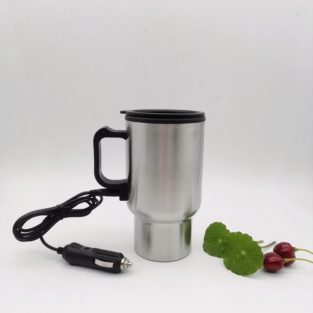 Wholesale 12v car heating cup Car plug-in cup Car cup Creative cigarette lighter interface car charging insulated water cup