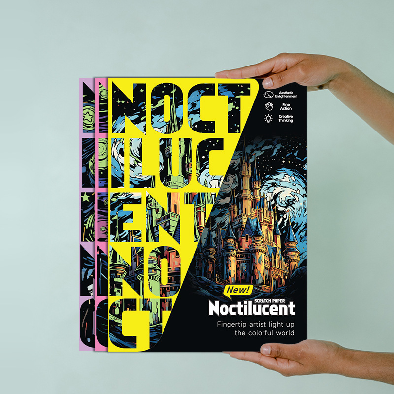 Meikede factory wholesals and directly sells children's scratch paper in any size from 32K to 16K and 8KA to 4. Customized colorful scratch paper is available Application Scenario