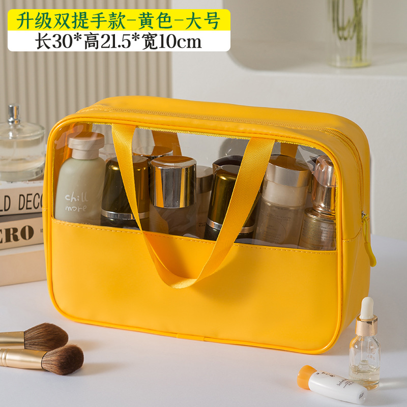 Transparent cosmetic bags, travel toiletries bags, beach waterproof storage bags, high appearance level, light luxury, ins style cosmetic bags wholesale Application Scenario