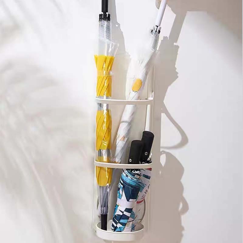 Umbrella storage rack, household entrance door storage rack, wall-mounted umbrella drainage bucket storage rack without drilling Item Picture