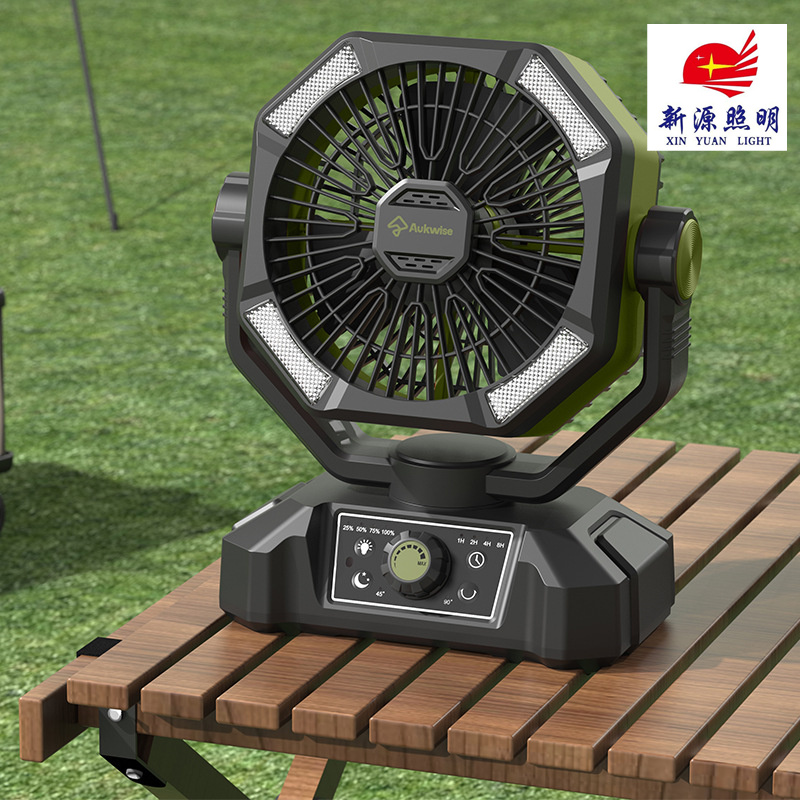 Camping Fan Barbecue Led Fan Solar Portable Fan Outdoor Camping Fan
