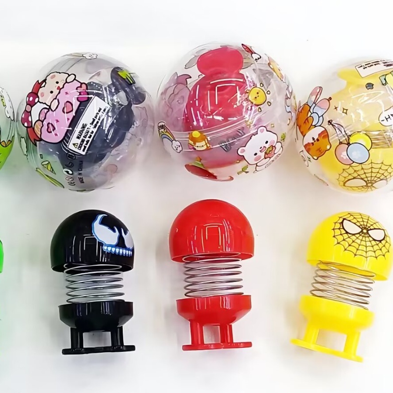 Wholesale of a complete set of new 50MM coated eggshell toys and multiple spring human expression series children's fun toys details Picture