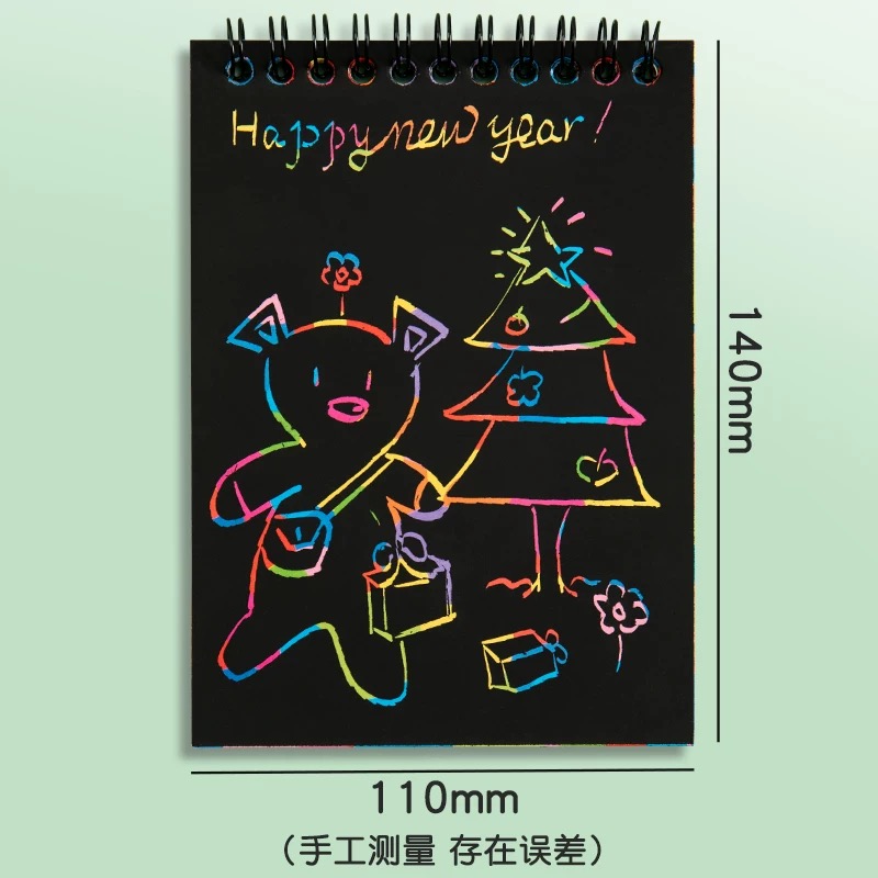 Meikede Creative Children's Sticky Note Color Book, Kindergarten Scratch Book, DIY Colorful Scratch Paper, Educational Doodle Scratch Application Scenario