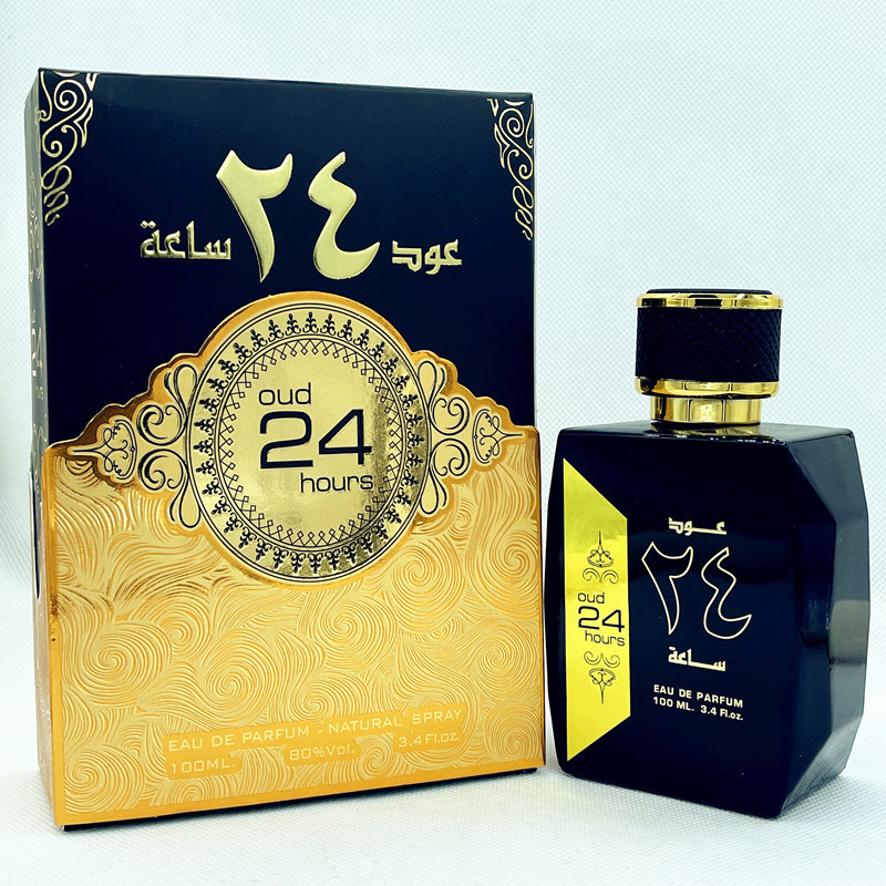 Cross-border sales Oud 24hours black with gold 100ml Middle East Dubai fragrance charming perfume Perfume