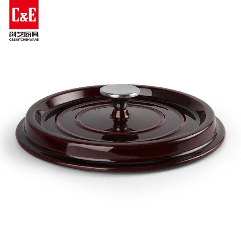 C&E Creative Enamel Cast Iron Soup Pot, a new high-appearance multi-functional non-stick pot for making soup and stewing, is a kitchenware for home use Application Scenario