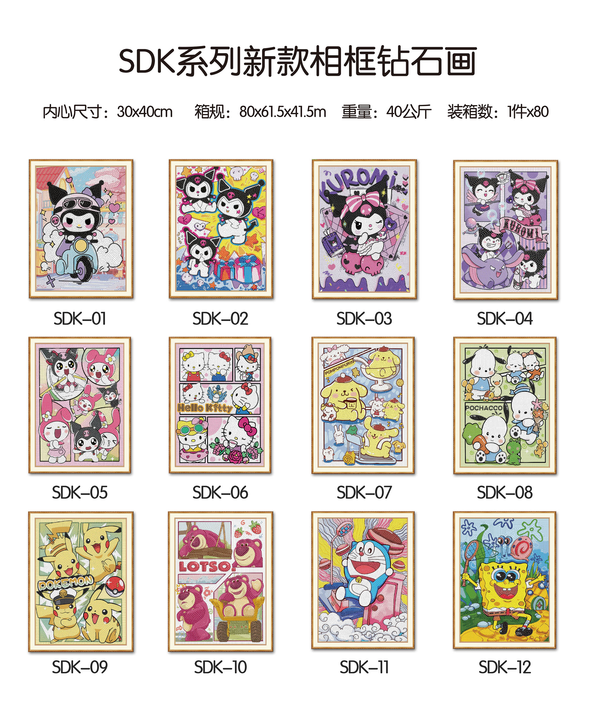 SDK相框钻石画详情1
