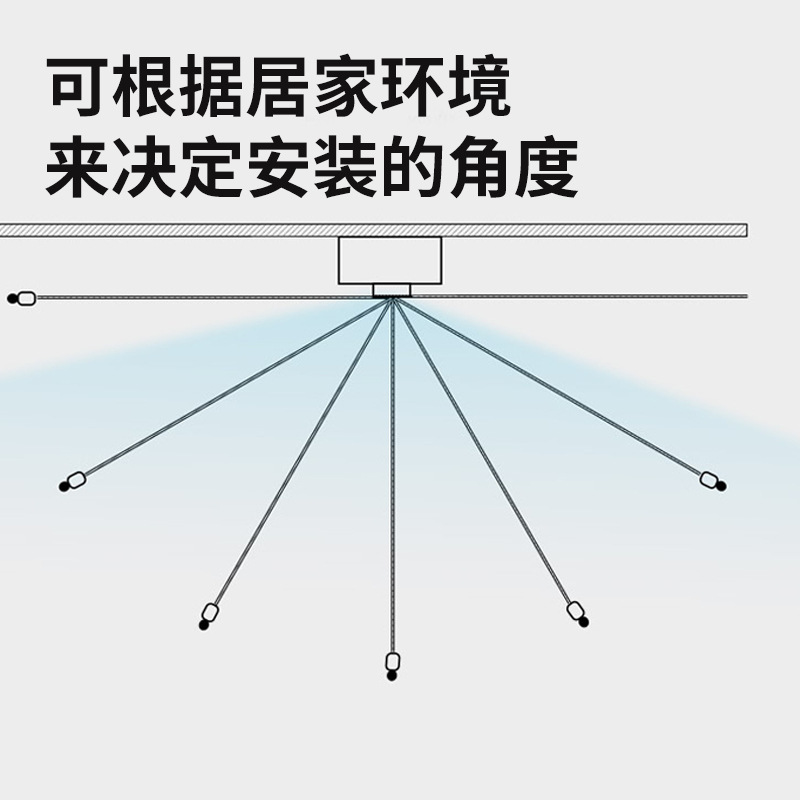 Indoor non-drilling telescopic clothes drying rope, hotel and bathroom wall-mounted invisible steel wire nylon clothes drying rope Specification image