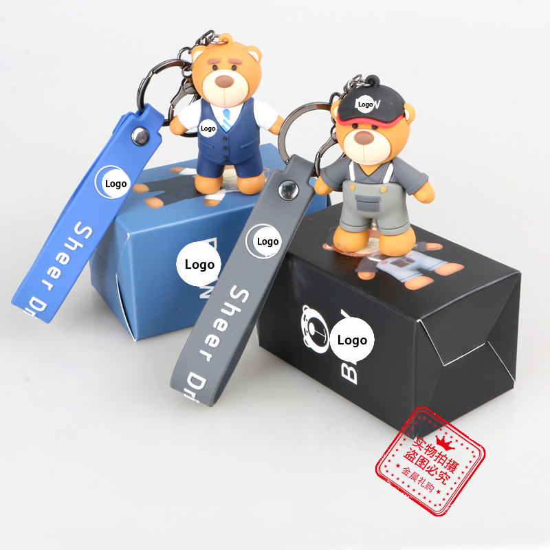 钥匙扣/钥匙扣挂件/钥匙链/pvc公仔/钥匙挂件细节图