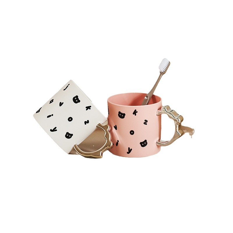 M04-7123ins-style mouthwash cup, home style tooth cup, creative tooth cup, Toothbrush Cup, high appearance level for girls, mouthwash cup details Picture