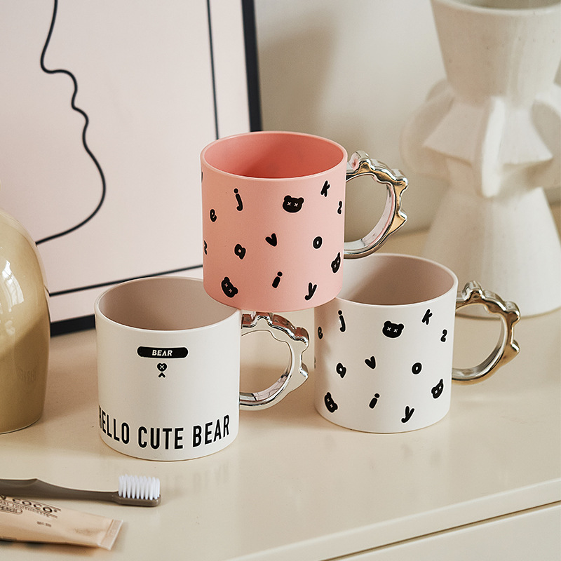 M04-7123ins-style mouthwash cup, home style tooth cup, creative tooth cup, Toothbrush Cup, high appearance level for girls, mouthwash cup
