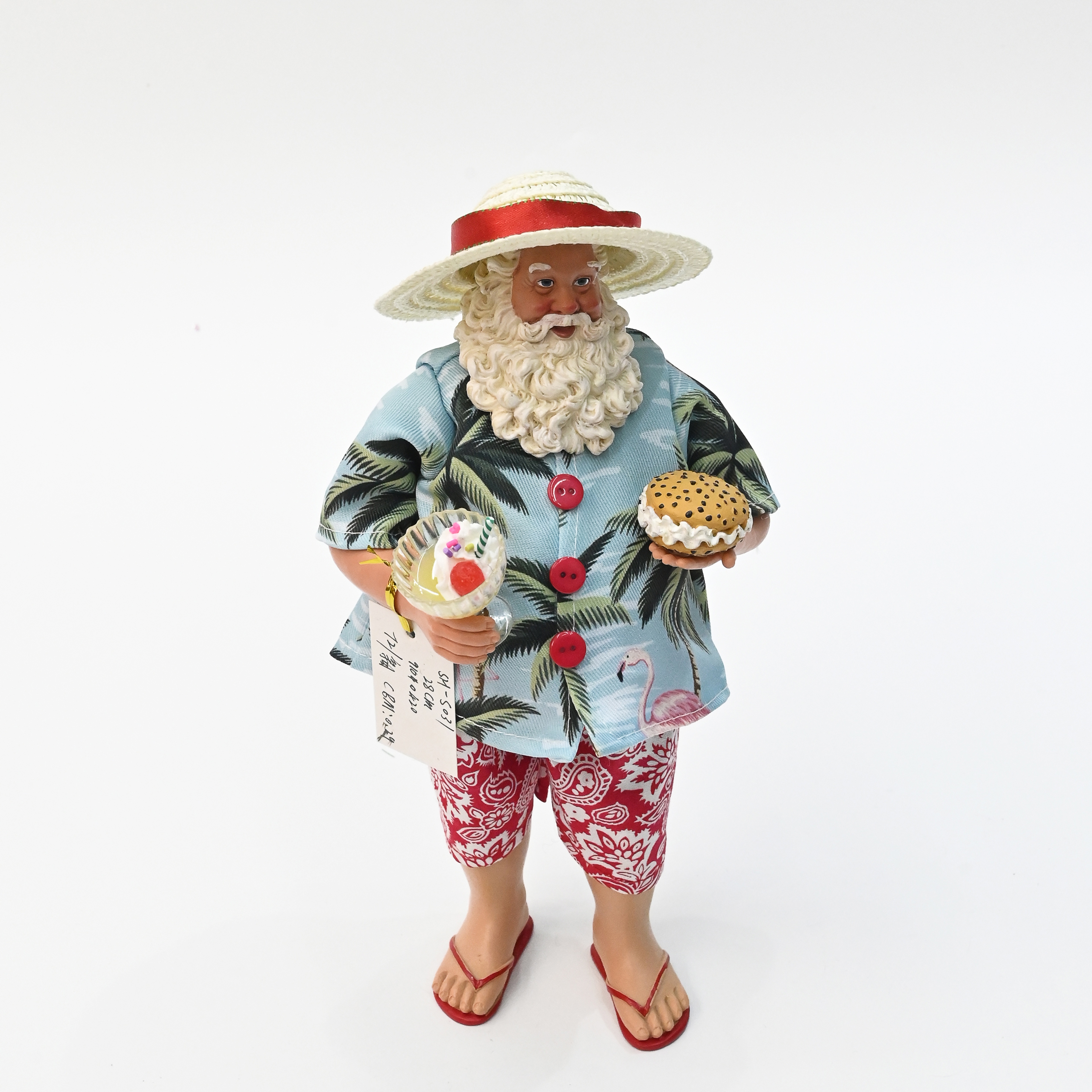 四海工艺 外贸专供树脂夏威夷圣诞老人 圣诞装饰品套装  圣诞帽 圣诞装饰球 圣诞摆件 圣诞用品全套 圣诞节家庭装饰品