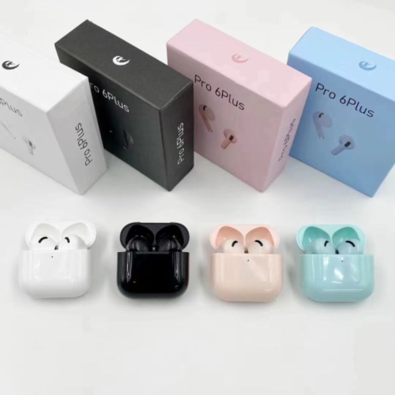 跨境私模Pro6 PLUS TWS蓝牙耳机超长续航数显无线通用运动