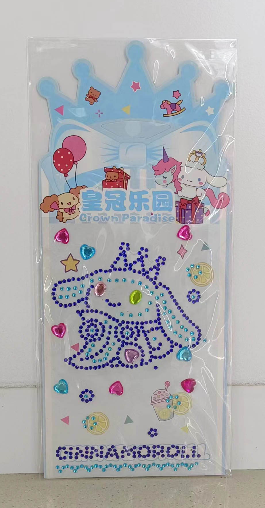 HL-101 Crown Diamond Sticker details Picture