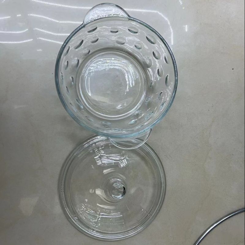 耐高温钢化玻璃碗家用耐热泡面碗微波炉专用器皿带盖双耳大号汤煲细节图