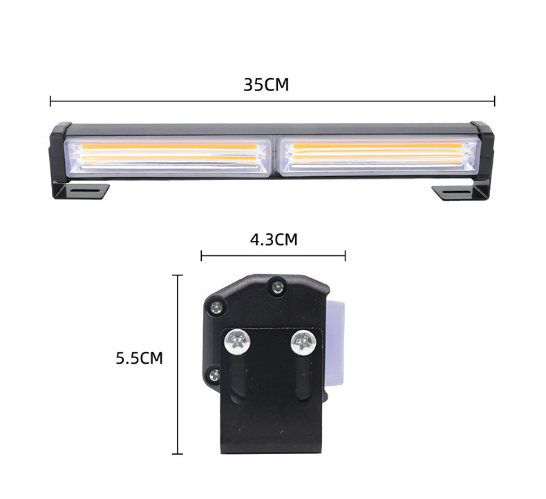 新款适用汽车工程车警示杠灯车顶COB爆闪灯大货车清障车长条灯详情2