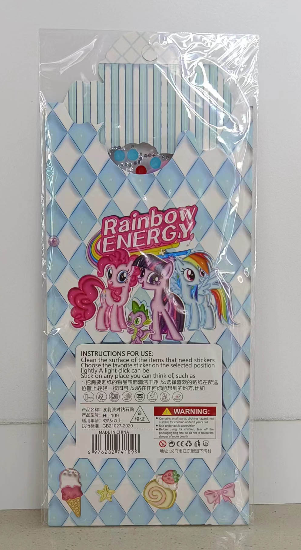 HL-109 Polly Party Diamond Sticker Item Picture