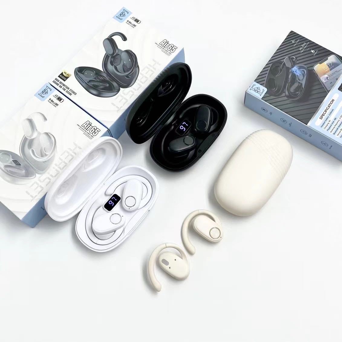 The new cross-border Air65 non-in-ear OWS Bluetooth headphones, over-ear sports headphones and ultra-long battery life Bluetooth headphones Application Scenario