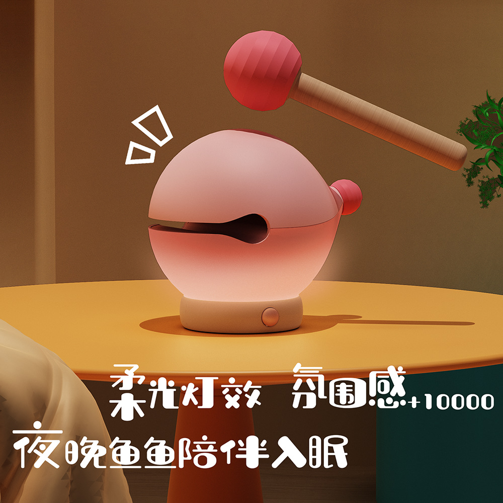 Creative New Year and Spring Festival gifts such as fish-patterned lanterns, wooden fish-patterned night lights, and clapping lanterns details Picture