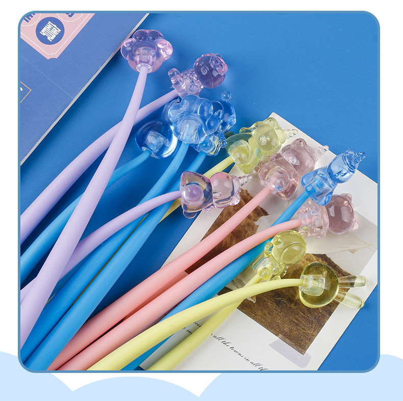 水晶公仔头摇摇乐中性笔宇航员造型创意笔ins风可爱手账中性笔详情5