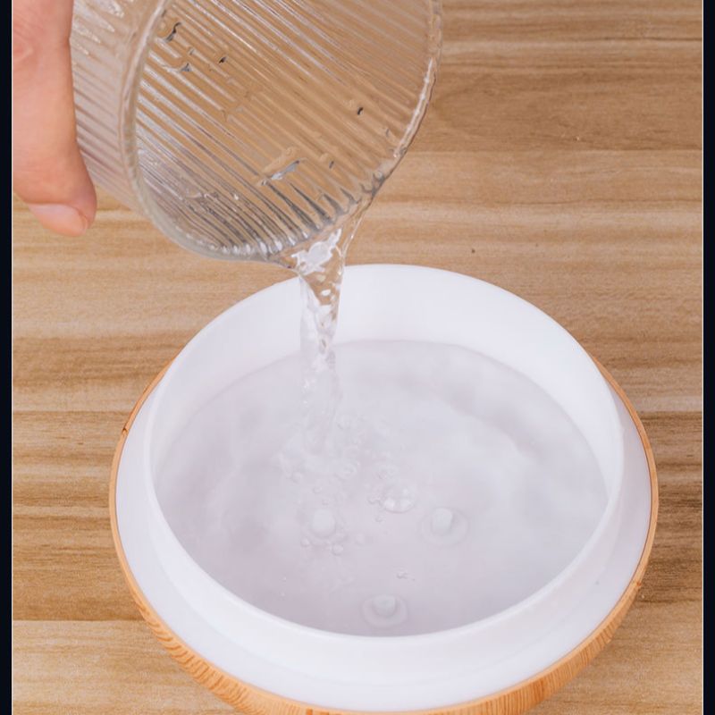 USB Home wood grain flower humidifier, silent office mini aroma diffuser, mushroom vase humidifier Item Picture