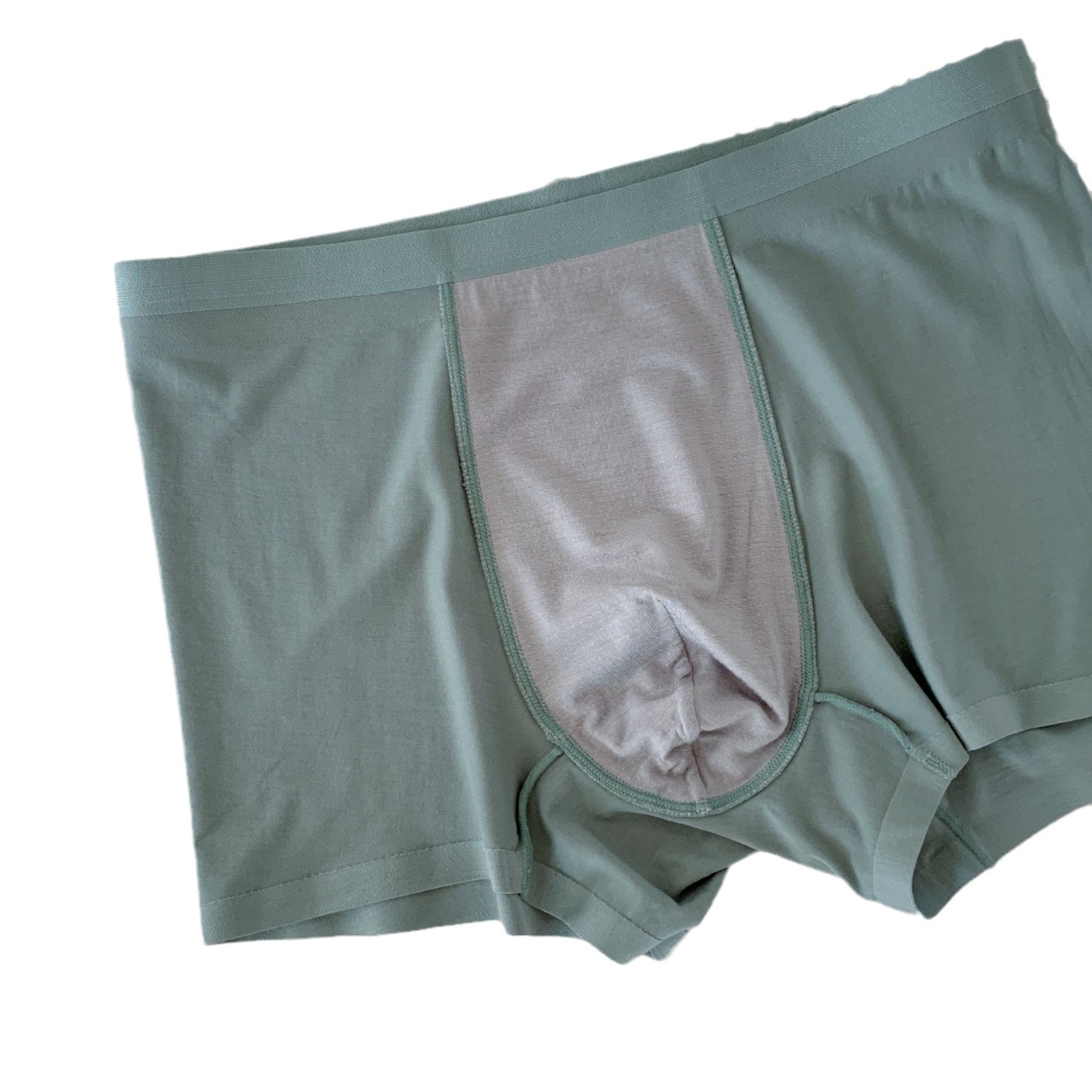 50S High-elastic Modal men's four-corner pants solid color simple, comfortable and skin-friendly mid-waist simple men's four-corner pants Item Picture