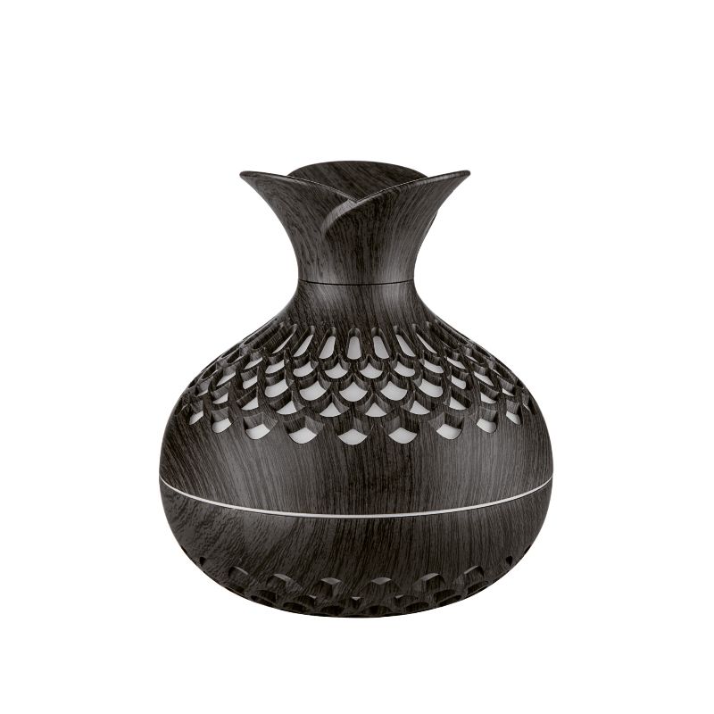 USB Home wood grain flower humidifier, silent office mini aroma diffuser, mushroom vase humidifier Application Scenario