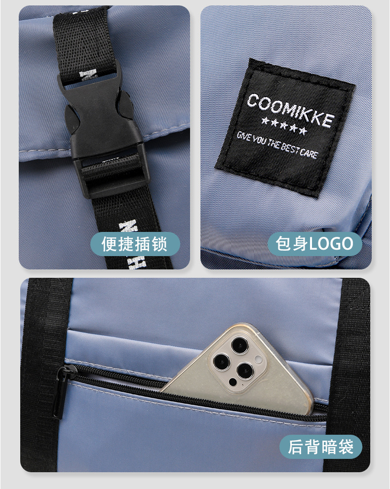 T men's and women's large-capacity, stretchable travel bag, luggage bag with shoe compartment, fitness bag, lightweight hand bag, shoulder bag pic 21