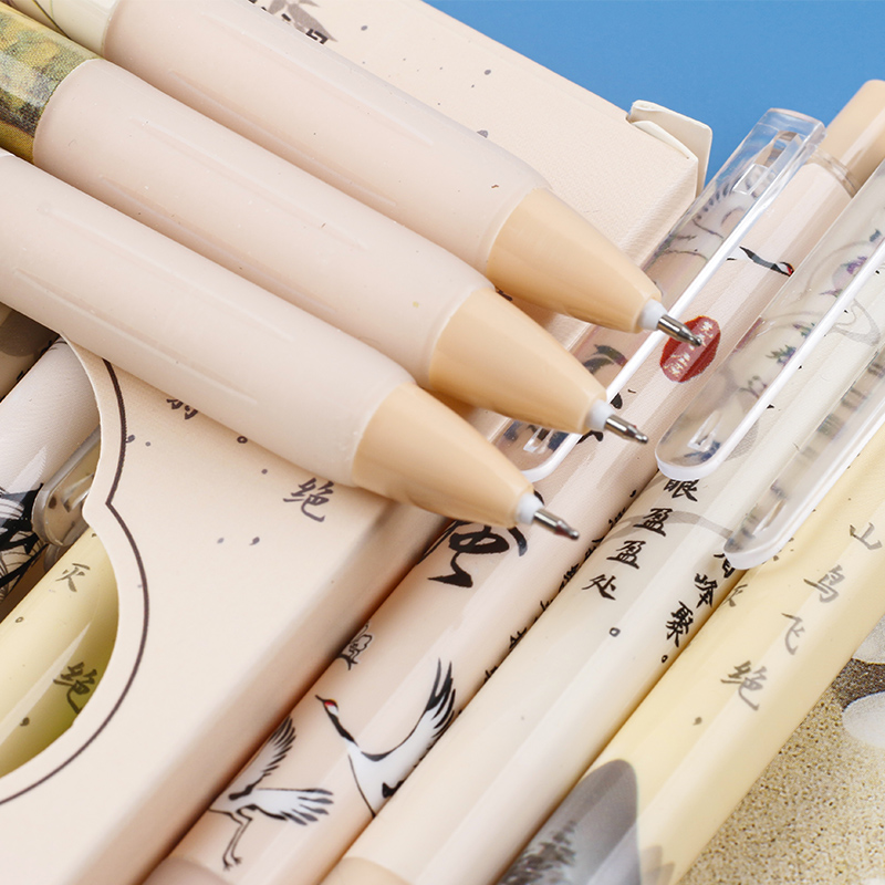 Guofeng Yasong 6-piece box set creative gel pens with ancient style and artistic conception Item Picture