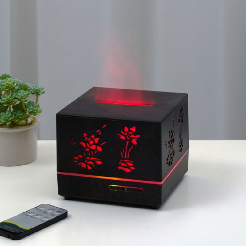New type of aroma diffuser with fog volume, remote control flame and humidifier Specification image