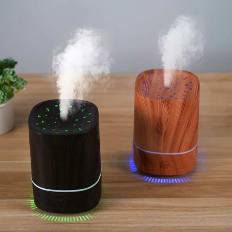 木纹香薰机家用车载超声波加湿器usb自动喷扩香机