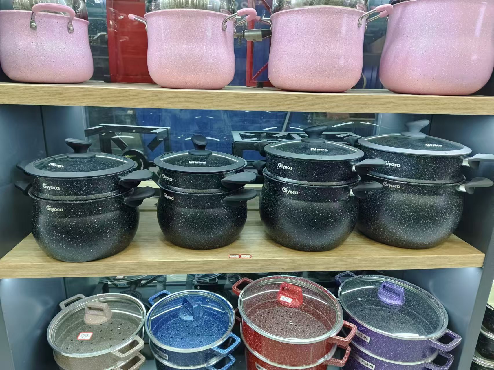 Marble four-piece set aluminum steamer 4L Application Scenario