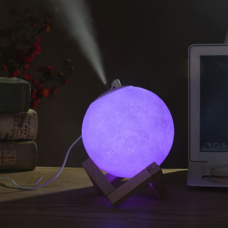 Seven-color moon humidifier, planet lamp, Moon lamp, aromatherapy constant humidity Creative display, led night light details Picture