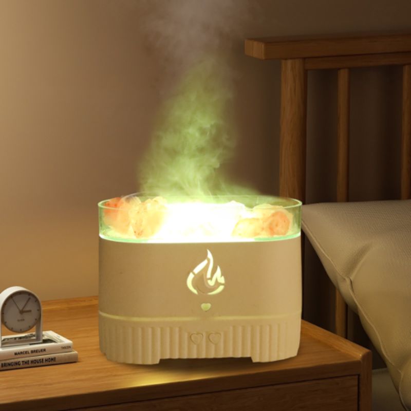 New seven-color ambient light, Crystal Rock aroma diffuser, desktop, bedroom and office humidifier