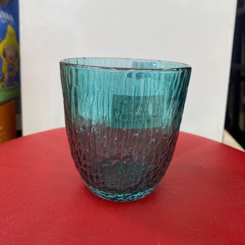 日式彩色树纹玻璃杯子家用水杯茶杯早餐杯牛奶杯果汁杯啤酒杯洋酒