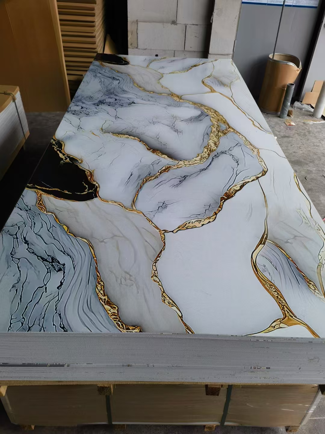 Pvc Wall Panel Uv Wall Panel Gilding Series Item Picture