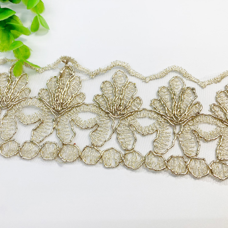 Factory direct sales of gold thread lace, frame cuffs, collars, children's clothing, curtains, home textile accessories