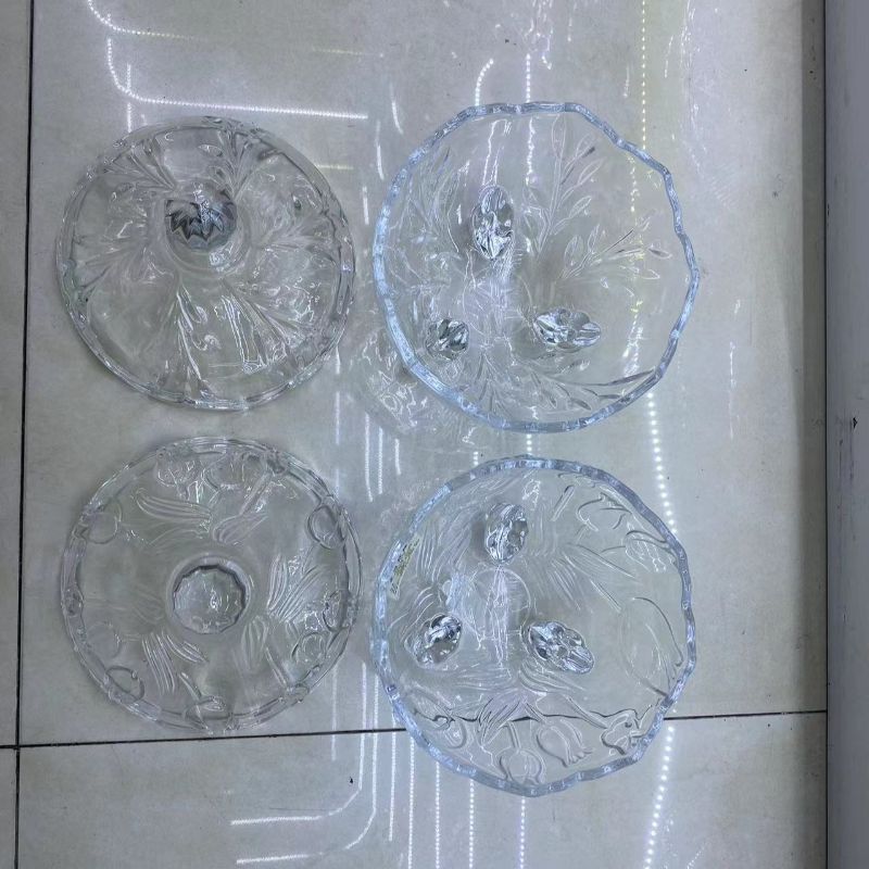 自助餐厅水晶玻璃糖果罐带盖储物陈列干果罐水果罐头沙拉碗甜品盅产品图