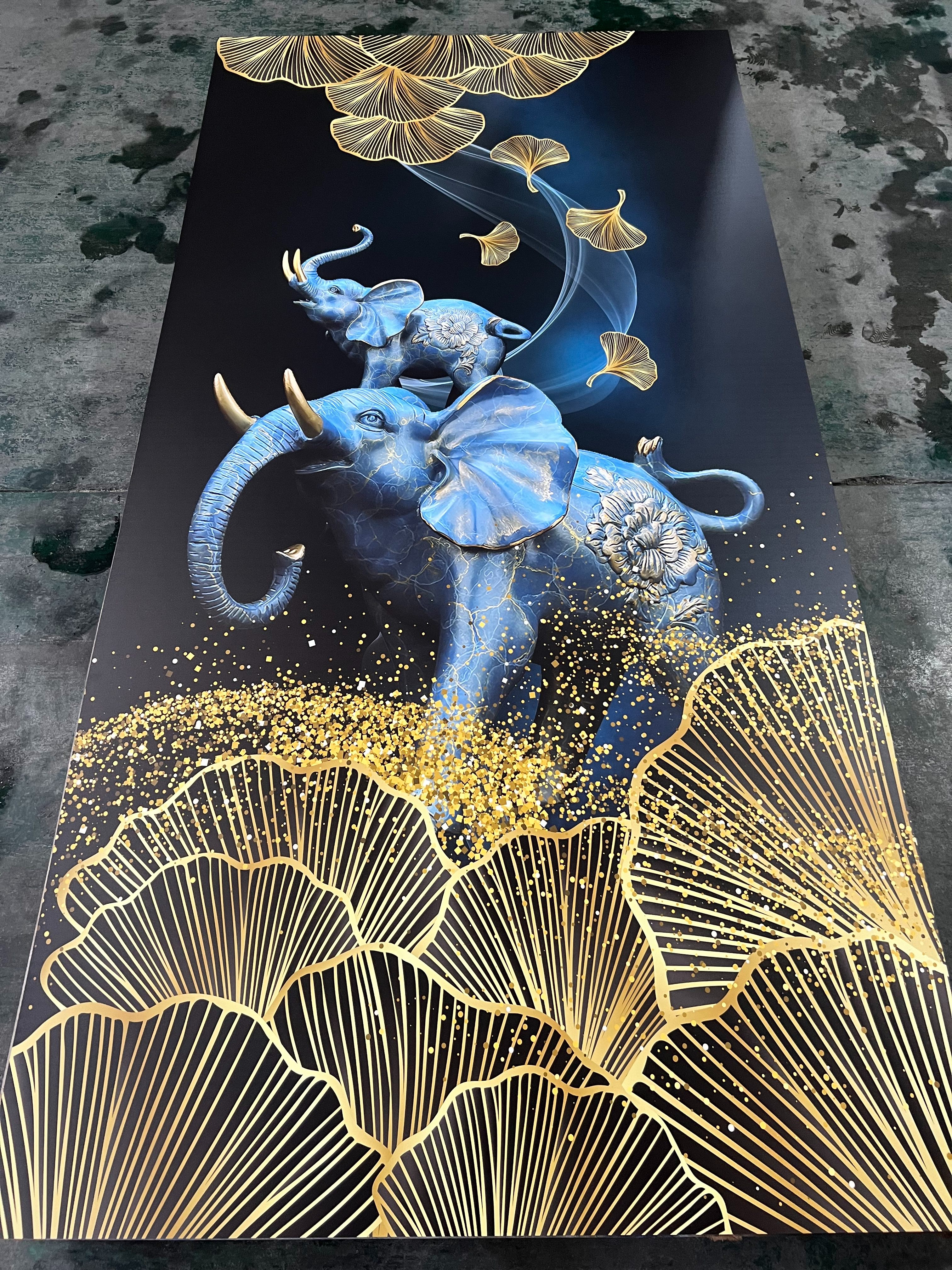 3D Printing Painting 3D Printing Background Wall Panel Specification drawing