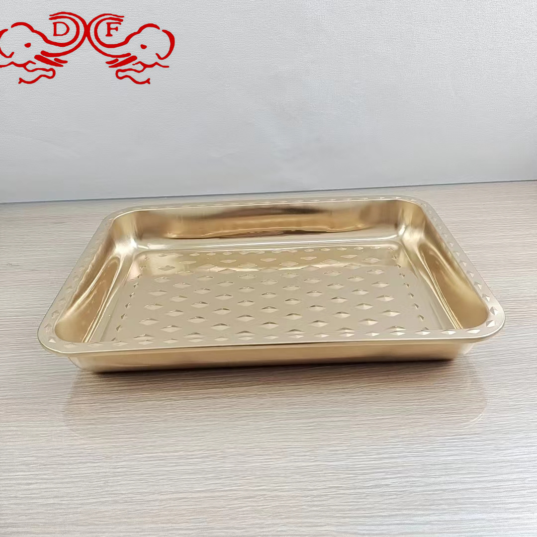 قرص DF68799 DDF TRadingHouse ouse في المطبخ المنزلي التجاري لطبق زلابية DF68799 من الفولاذ غير القابل للصدأ