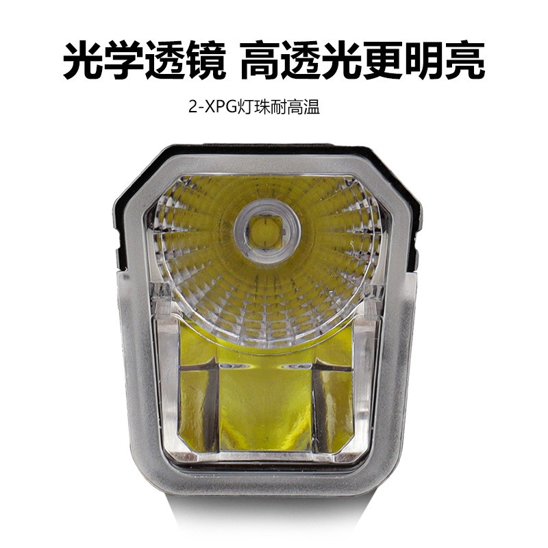 1921-1000 USB charging bicycle headlight, aluminum alloy bicycle headlight, bicycle hanging headlight, strong flashlight, night cycling equipment Item Picture