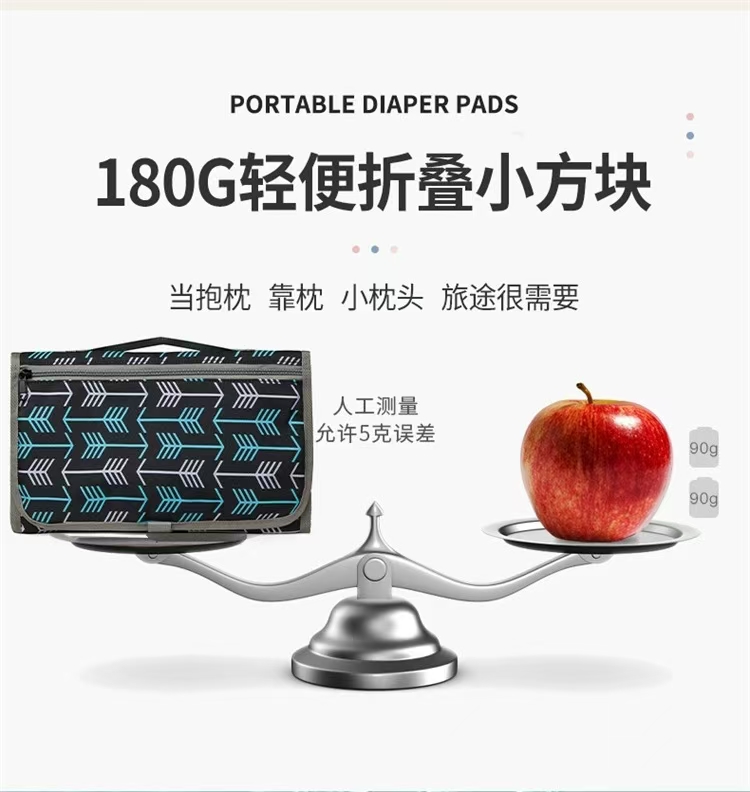 便携隔尿垫跨境宝妈外出神器婴儿换尿布台多功能折叠纸尿裤尿布包 隔尿垫婴儿尿垫详情9