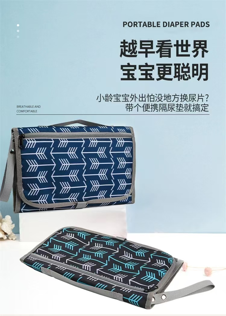 便携隔尿垫跨境宝妈外出神器婴儿换尿布台多功能折叠纸尿裤尿布包 隔尿垫婴儿尿垫详情8