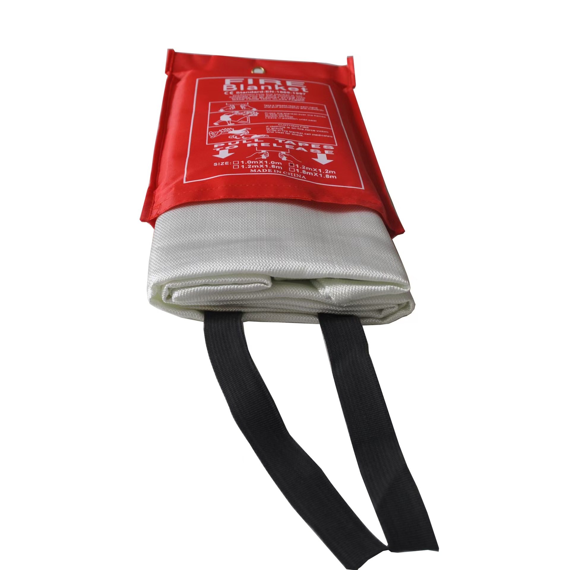  批发亚马逊爆款紧急消防灭火毯2/3/4件装选配手套挂钩玻璃纤维防火毯灭火器灭火